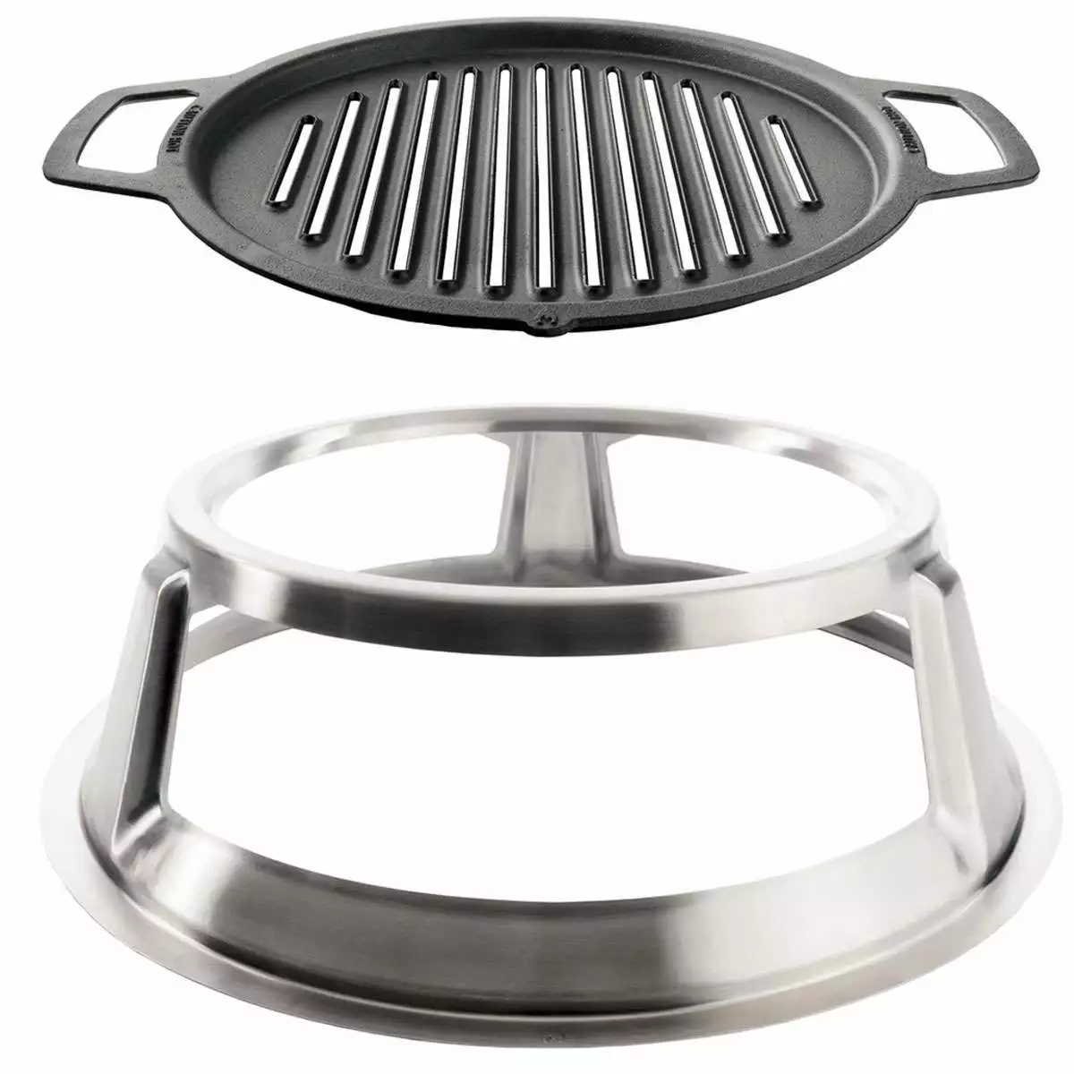 Solo Stove Cast Iron Grill Top & Hub Bundle