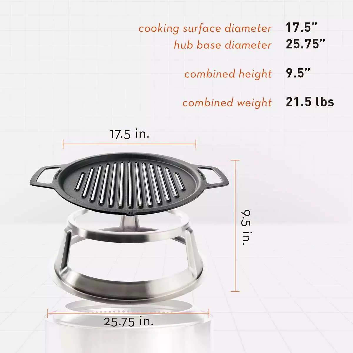 Solo Stove Cast Iron Grill Top & Hub Bundle - Image 7
