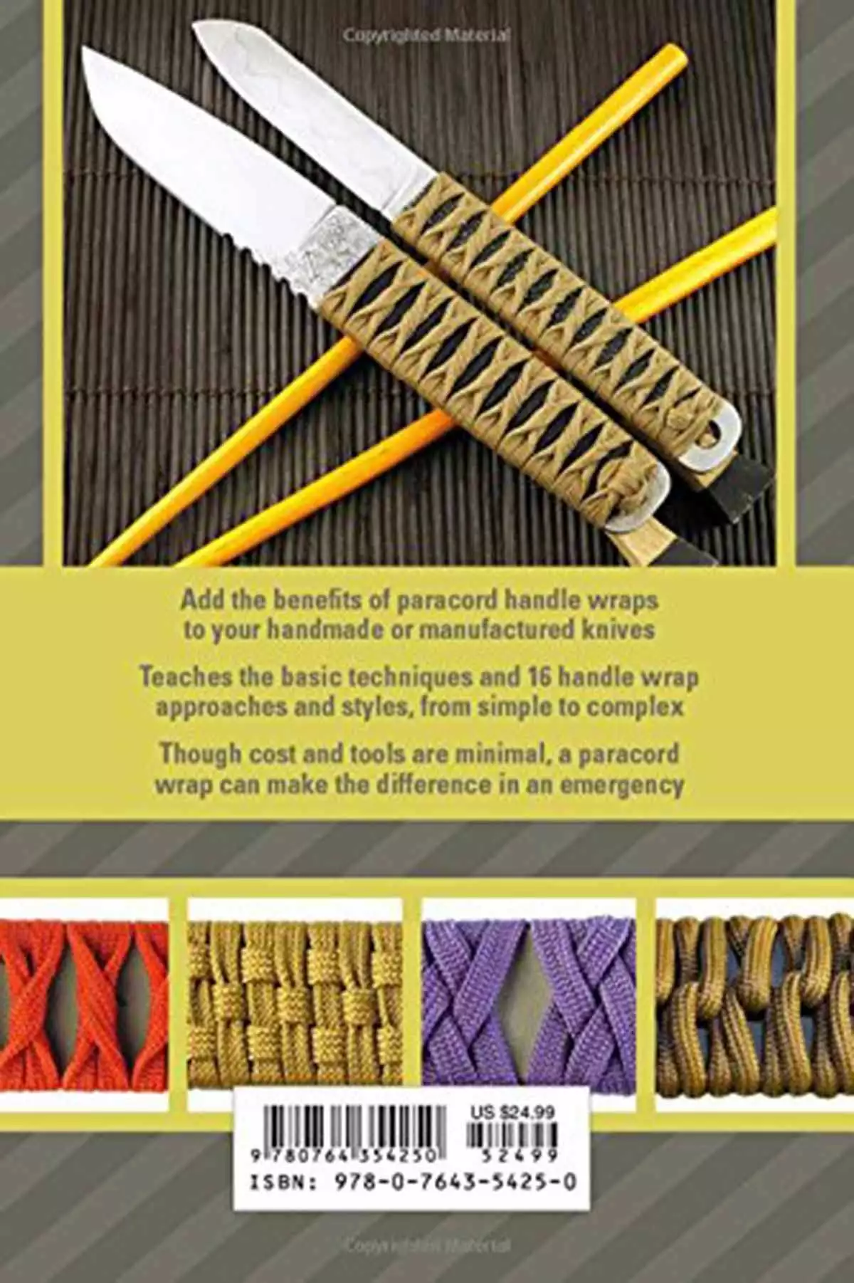 Paracord Book Knife Handle Wraps - Image 2