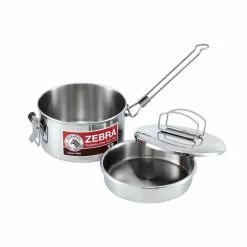 Zebra Stainless Steel Lunch Box & Camping Pots