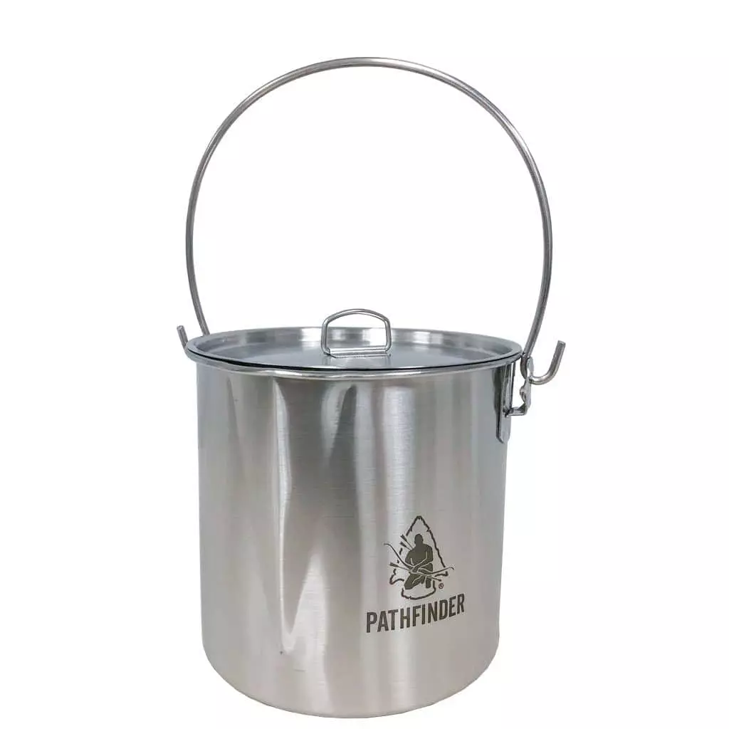 Pathfinder Stainless Bush Pot And Lid 64oz