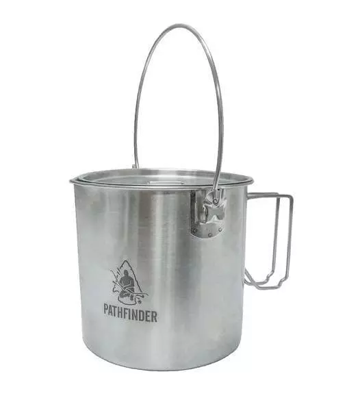 Pathfinder Stainless Bush Pot And Lid 64oz - Image 4