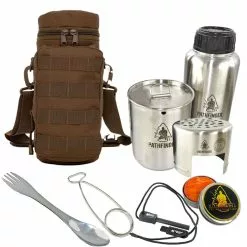 Pathfinder Bottle Cooking Kit 32oz With Earth Brown GEN3 Bottle Bag