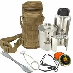 Pathfinder Bottle Cooking Kit 32oz With Coyote GEN3 Bottle Bag