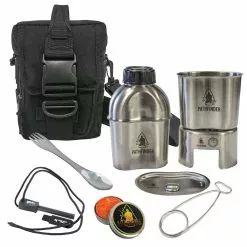 Pathfinder Canteen Cooking Kit 39oz With Black Bag