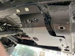 OCAM Aluminium Bash Plates For Toyota Landcruiser 70 76 78 79 Series Transfer Cover, 6mm Black V8 Diesel