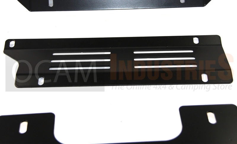 OCAM 3PC Aluminium Bash Plates For Toyota Hilux N70 2011-15 6mm, Black - Image 6