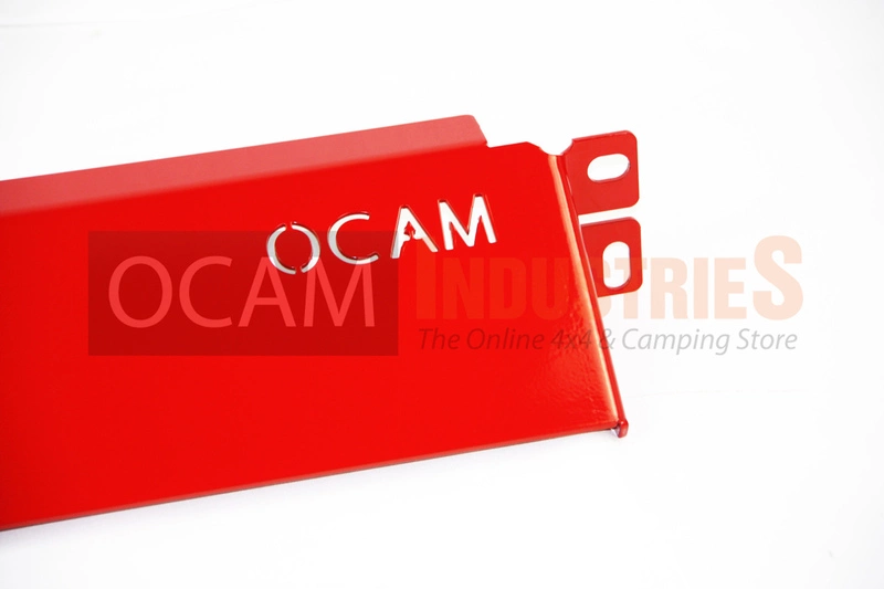 OCAM Aluminium Bash Plates For Nissan Patrol GQ GU - 4mm Aluminium In Red - Image 2
