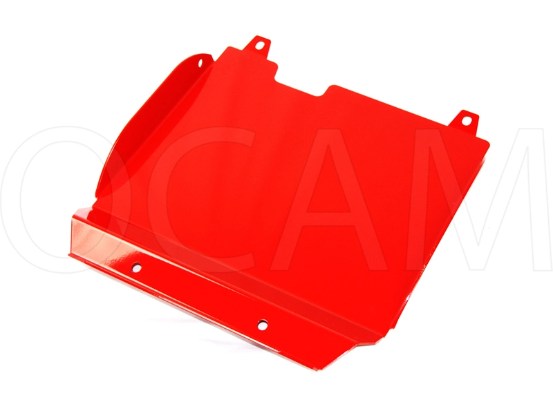 OCAM Steel Bash Plates For Toyota Hilux 2001-2004 Diesel Only, 4mm - RED - Image 2