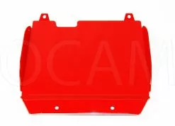 OCAM Steel Bash Plates For Toyota Hilux 2001-2004 Diesel Only, 4mm - RED