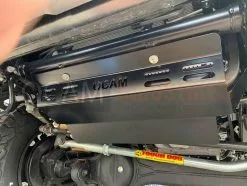 OCAM Steel Bash Plates For Toyota Landcruiser 70 76 78 79 Series Radiator, 4mm BLACK V8