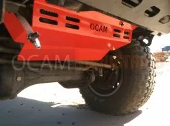 OCAM Steel Bash Plates For Toyota Landcruiser 70 76 78 79 Series Radiator, 4mm RED V8