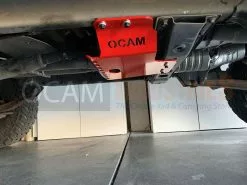 OCAM Steel Bash Plates For Toyota Landcruiser 70 76 78 79 Series Transfer Cover, 4mm Red V8 Diesel