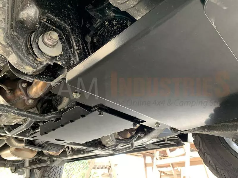 OCAM 1 Pce Steel Bash Plate For Toyota Landcruiser 200 Series, Transmission Cover 4mm SILVER