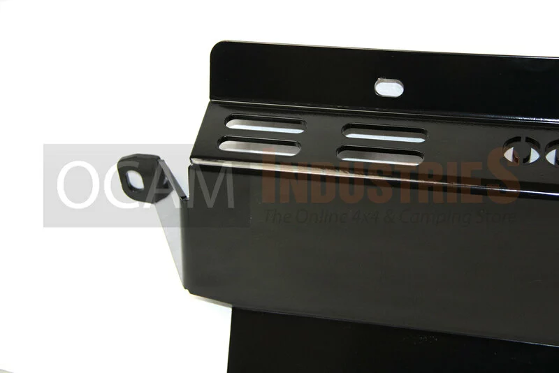 OCAM Steel Bash Plates For Toyota Landcruiser 70 75 78 79 Series PRE 2007 Radiator , 4mm BLACK - Image 2