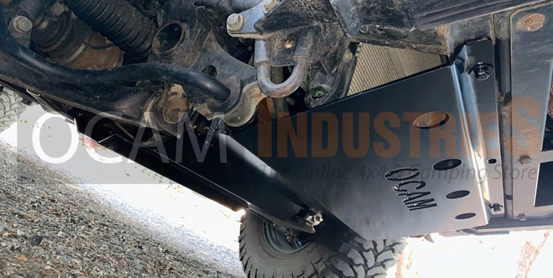 OCAM Steel Bash Plates For Mitsubishi Challenger PB PC 2009-15, Steel 4mm Black - Image 2