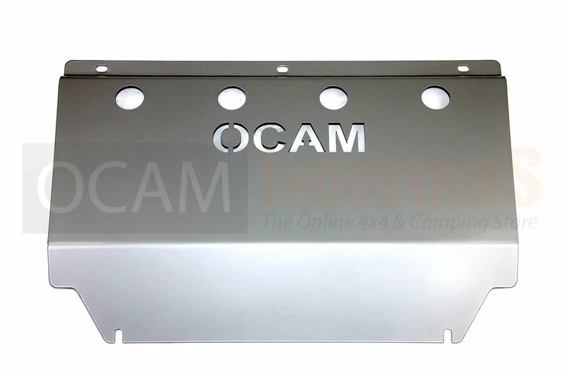 OCAM Steel Bash Plates For Mitsubishi Challenger PB PC 2009-15, Steel 4mm Silver