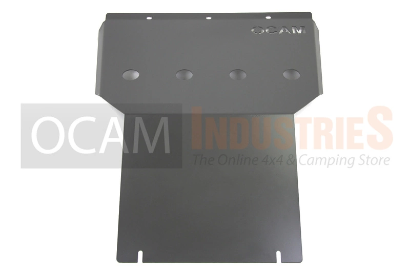OCAM Steel Bash Plates For Toyota Land Cruiser 100 Series - 4mm Steel Silver - Image 2
