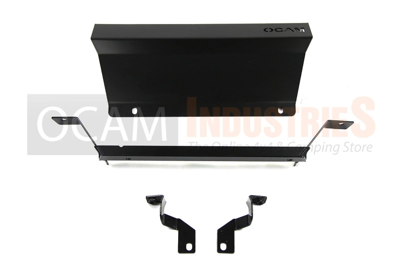 OCAM Steel Bash Plates For Toyota Landcruiser 80 Series -4mm Steel Black