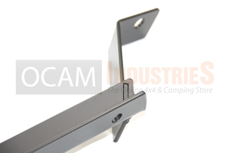 OCAM Steel Bash Plates For Toyota Land Cruiser 80 Series - 4mm Steel Silver - Image 2