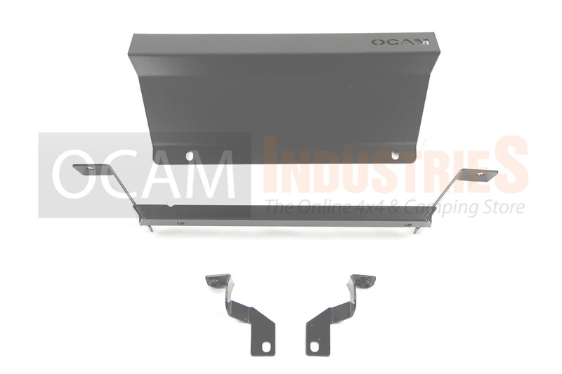 OCAM Steel Bash Plates For Toyota Land Cruiser 80 Series - 4mm Steel Silver