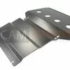 OCAM Steel Bash Plates For Mitsubishi Triton MQ MR 05/2015-2022, 4mm-Silver 2nd Style