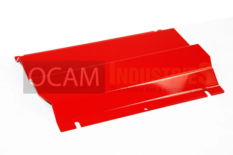 OCAM Steel Bash Plates For Mitsubishi Triton ML MN 2006-04/2015, Steel 4mm Red - Image 2