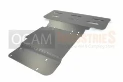OCAM Steel Bash Plates For Nissan Navara NP300 07/2015-02/2021, 4mm Silver